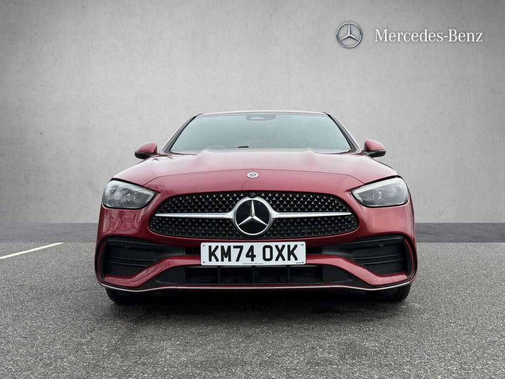 Mercedes-Benz C Class C300e Amg Line Premium 9G-tronic 2024 KM74OXK Red #4