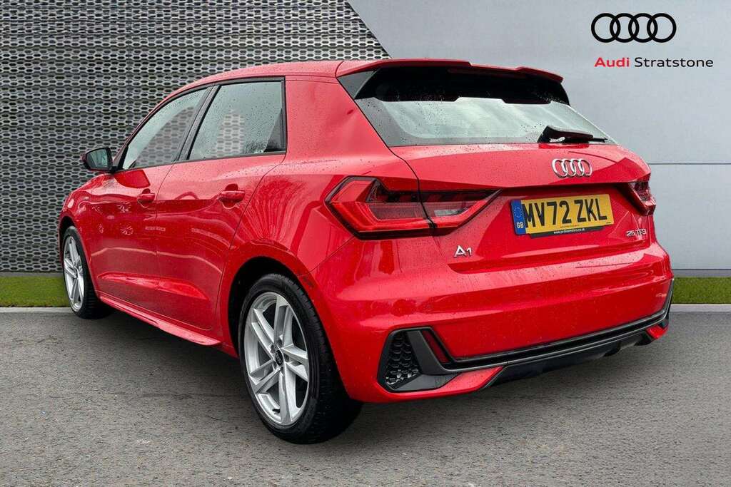 Audi A1 25 Tfsi S Line S Tronic 2022 MV72ZKL Red #3