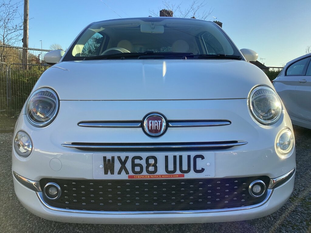 Fiat 500 1.2 Lounge Hatchback Euro 6 Ss WX68UUC White #5