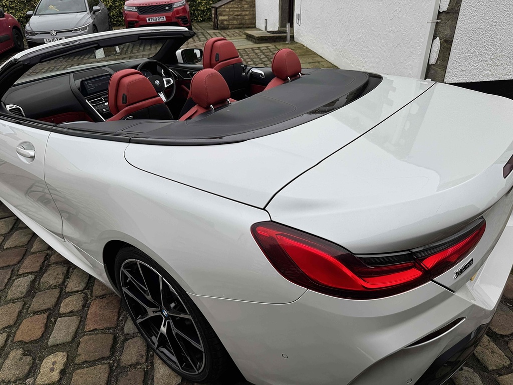BMW 8 Series 840D Convertible Xdrive U585 Ulez LBY6 White #4
