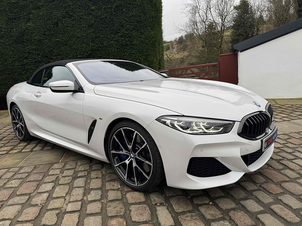 BMW 8 Series 840D Convertible Xdrive U585 Ulez LBY6 White #5