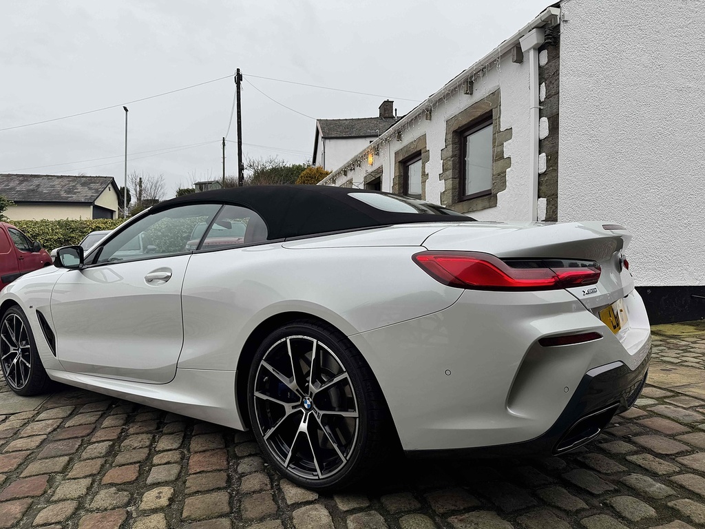 BMW 8 Series 840D Convertible Xdrive U585 Ulez LBY6 White #3
