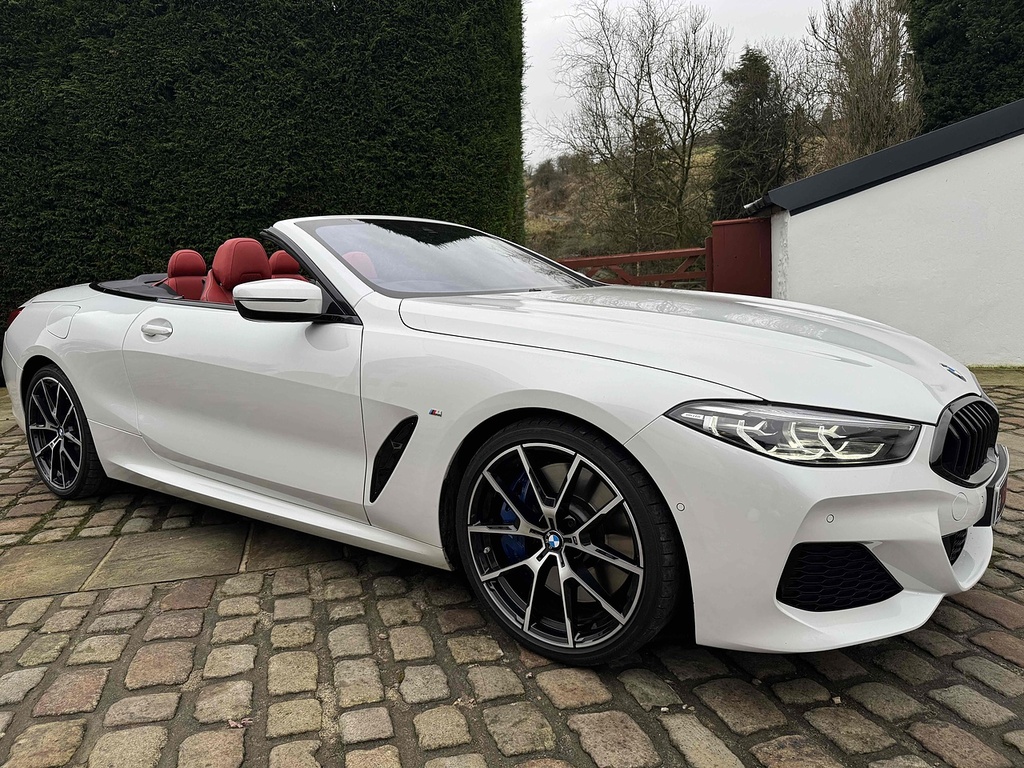 BMW 8 Series 840D Convertible Xdrive U585 Ulez LBY6 White #2