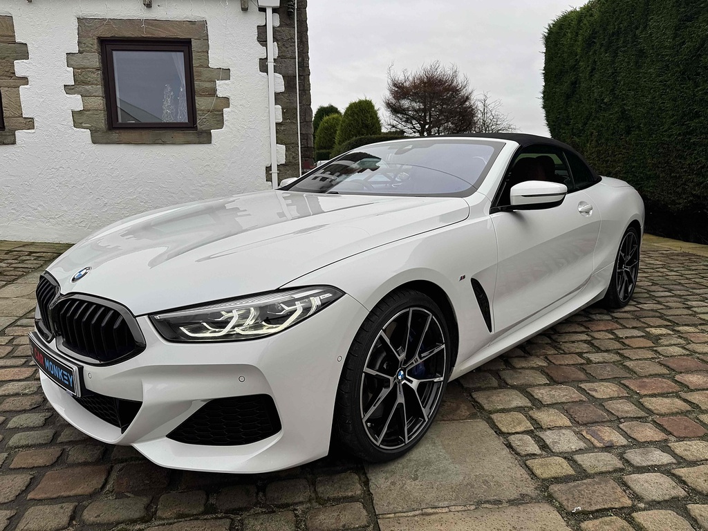BMW 8 Series 840D Convertible Xdrive U585 Ulez LBY6 White #6