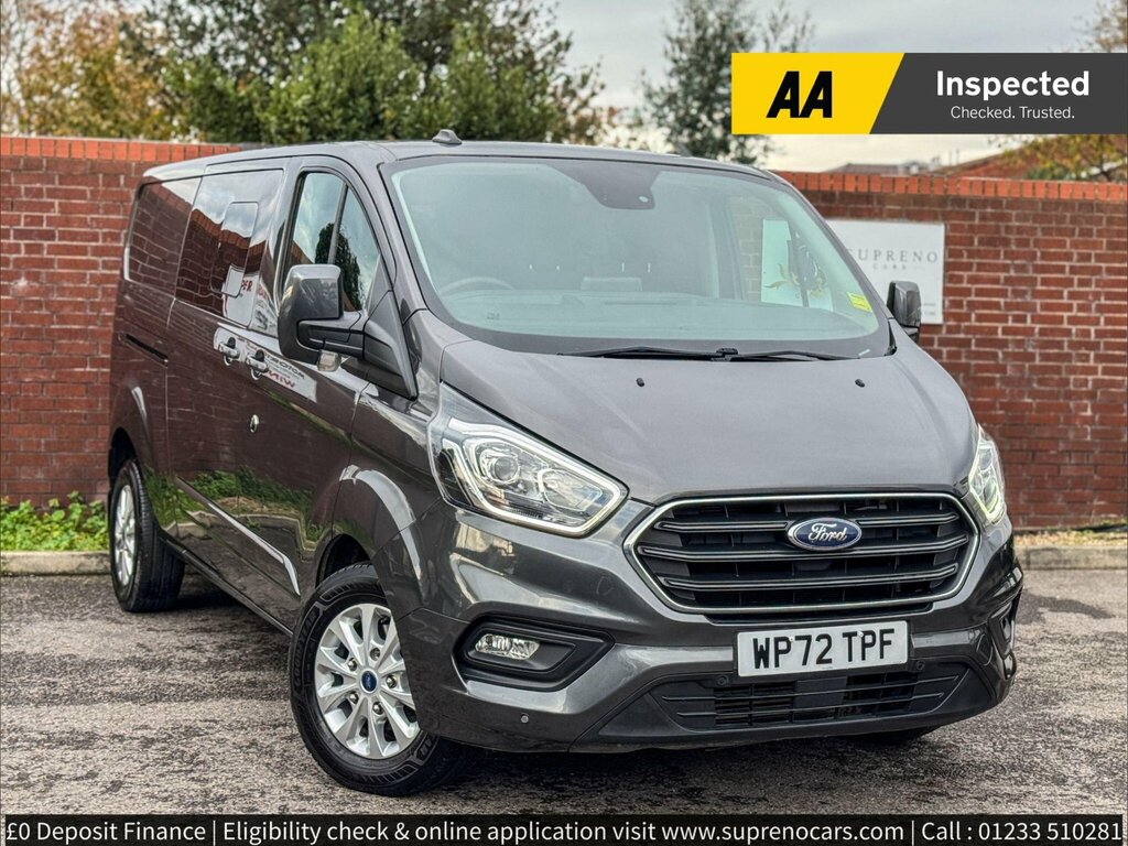 Ford Transit Custom 2.0 320 Ecoblue Limited Crew Van Double Cab Di Grey