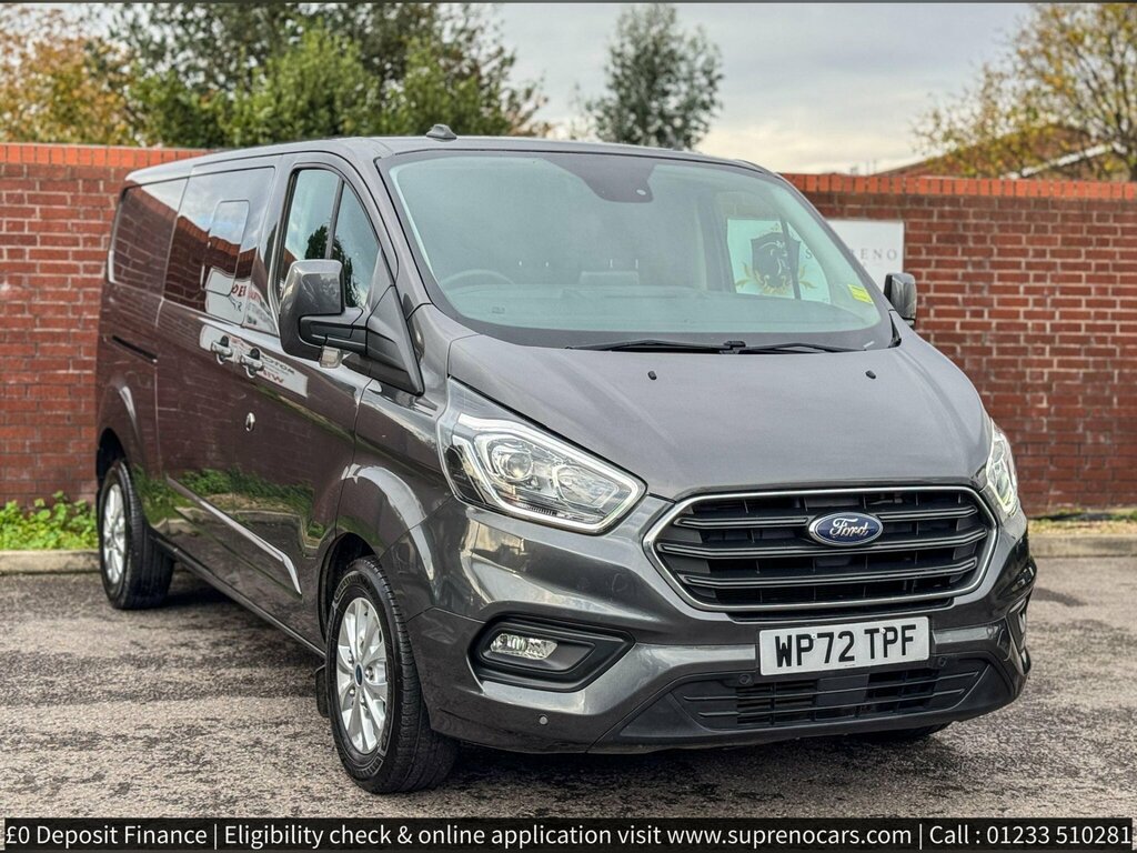 Ford Transit Custom 2.0 320 Ecoblue Limited Crew Van Double Cab Di WP72TPF Grey #3