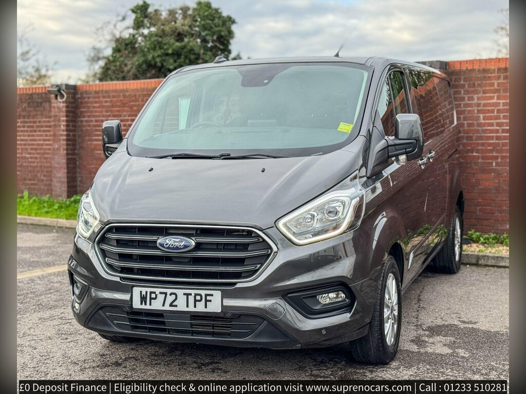 Ford Transit Custom 2.0 320 Ecoblue Limited Crew Van Double Cab Di WP72TPF Grey #6