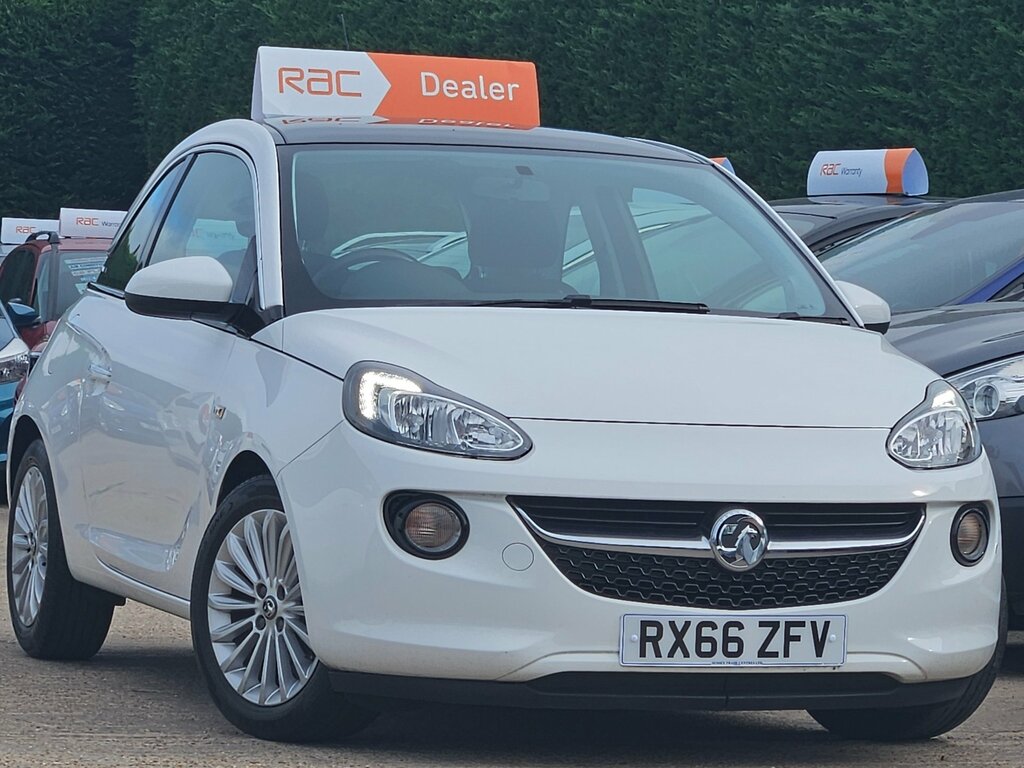 Vauxhall Adam 1.2 Glam Demo 1 Owner Sun Roof White