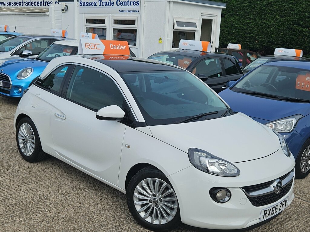 Vauxhall Adam 1.2 Glam Demo 1 Owner Sun Roof RX66ZFV White #3