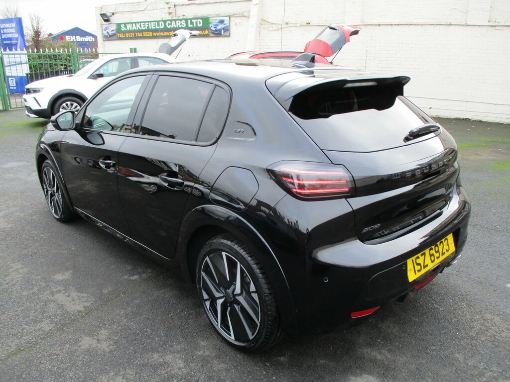 Peugeot 208 1.2 Hybrid Gt Hatchback Hybrid E-dsc6 E ISZ6923 Black #3