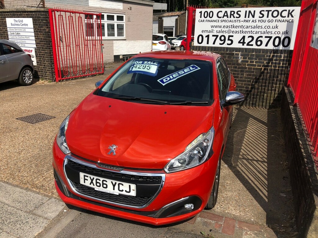 Peugeot 208 1.6 Bluehdi 100 Allure Non Start Stop FX66YCJ Orange #3