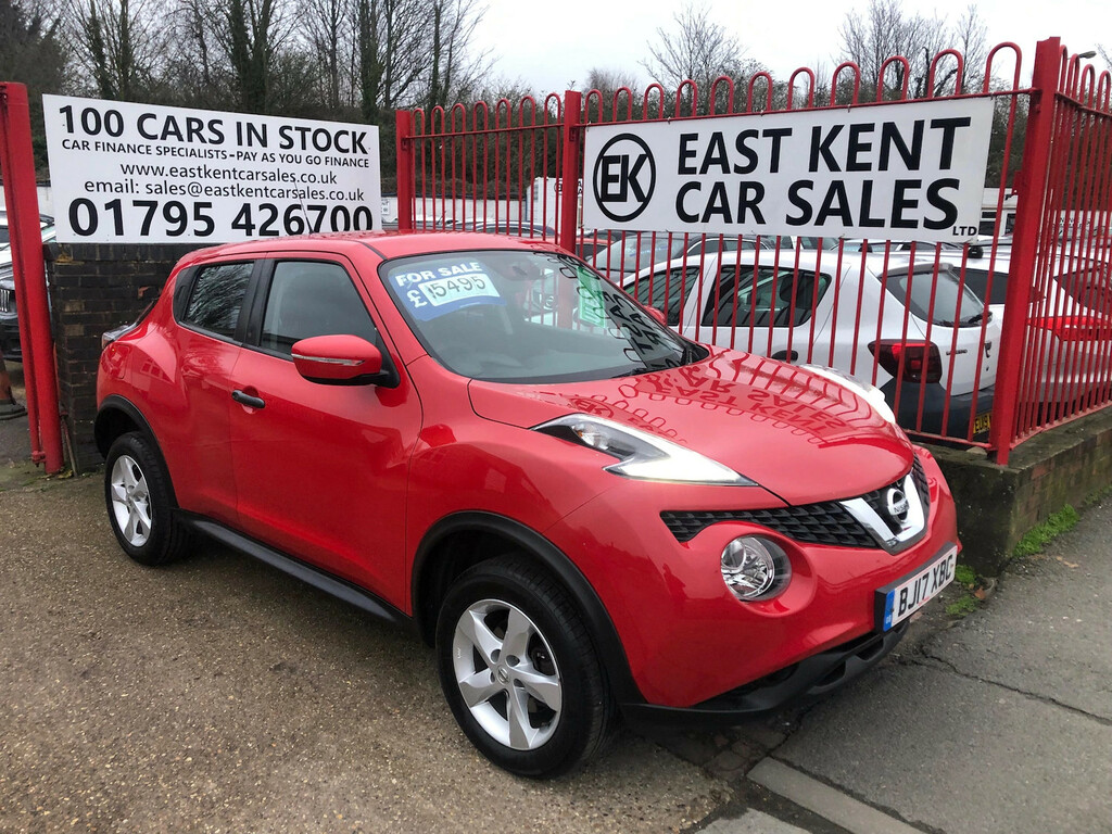 Nissan Juke 1.6 Visia Suv Euro 6 94 Ps Pet BJ17XBC Red #4