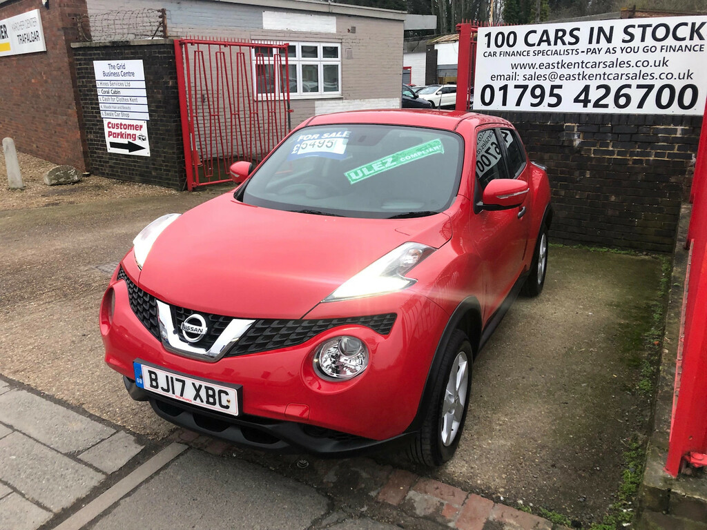 Nissan Juke 1.6 Visia Suv Euro 6 94 Ps Pet BJ17XBC Red #3