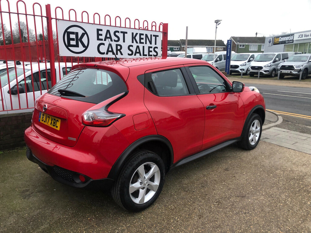 Nissan Juke 1.6 Visia Suv Euro 6 94 Ps Pet BJ17XBC Red #6