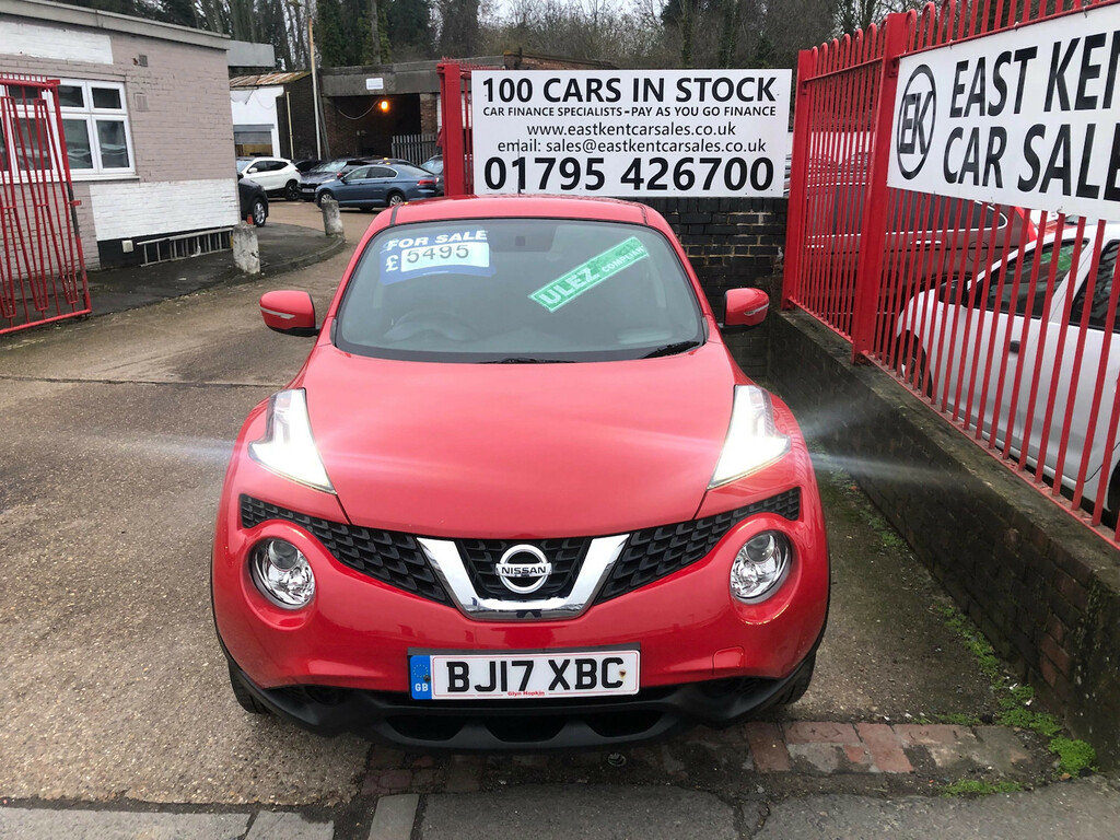Nissan Juke 1.6 Visia Suv Euro 6 94 Ps Pet BJ17XBC Red #2