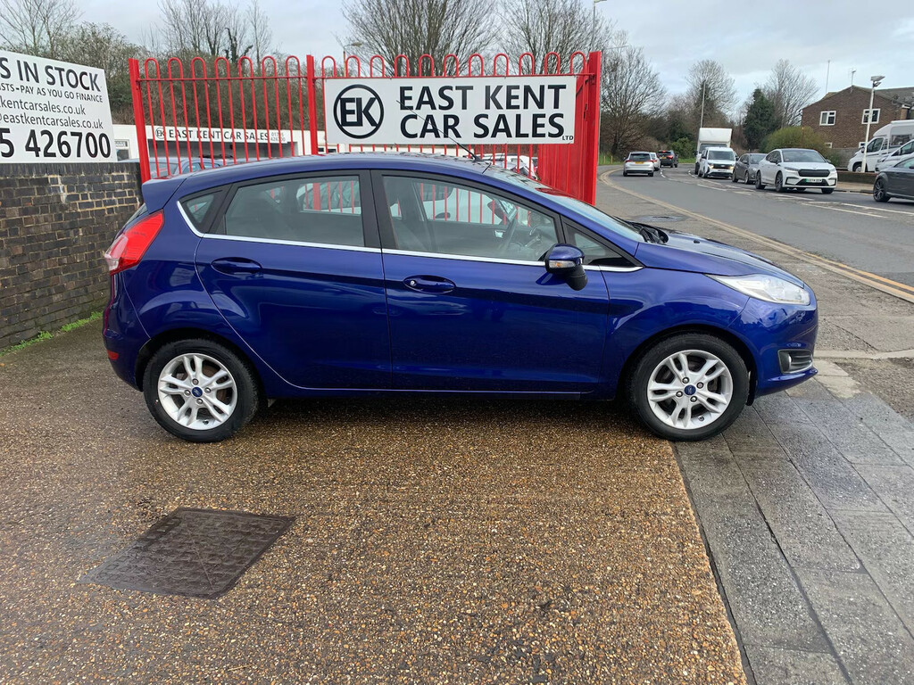 Ford Fiesta 1.0T Ecoboost Zetec Hatchback Eu WU17CSY Blue #4