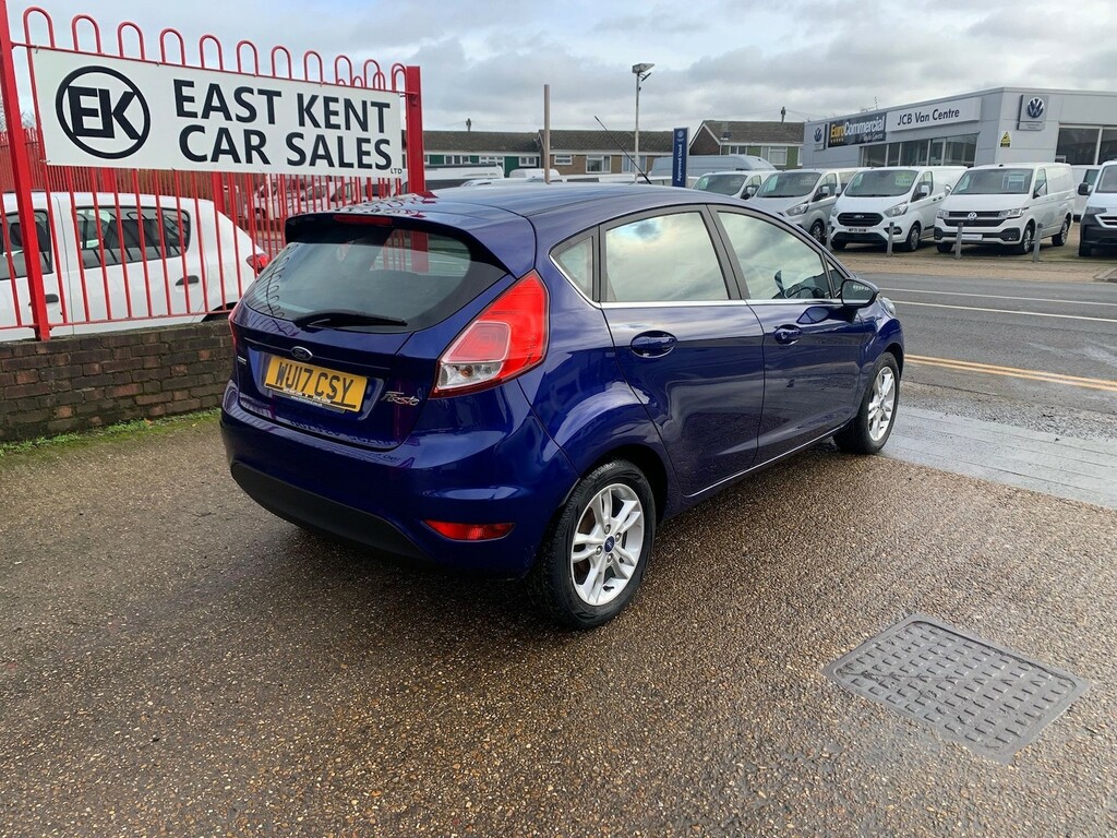 Ford Fiesta 1.0T Ecoboost Zetec Hatchback Eu WU17CSY Blue #5