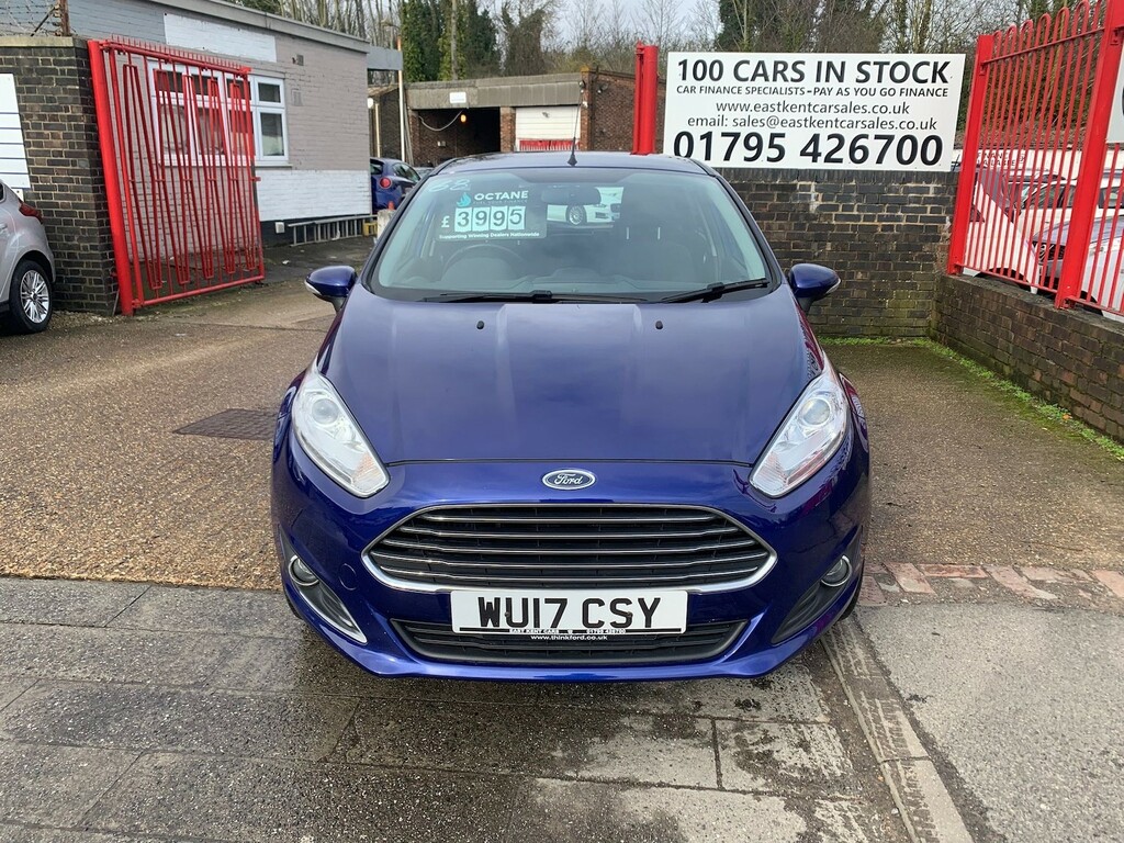 Ford Fiesta 1.0T Ecoboost Zetec Hatchback Eu WU17CSY Blue #2