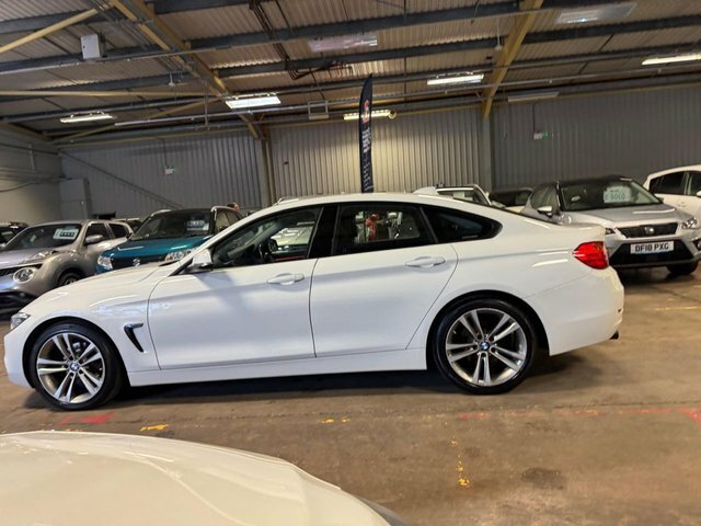 BMW 4 Series Gran Coupe Hatchback MM65YUH White #3