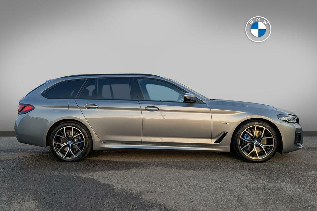 BMW 5 Series 530E M Sport Touring AD23NJO Grey #3