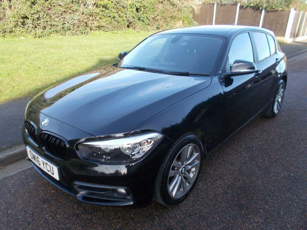 BMW 1 Series 2.0 118D Sport Euro 6 S S OW16YCU Black #2