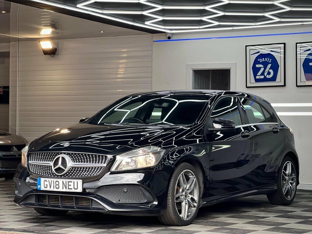 Mercedes-Benz A Class Hatchback 1.5 A180d Amg Line 7G-dct Euro 6 Ss 5 GV18NEU Black #3
