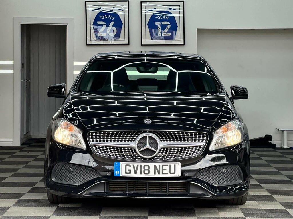 Mercedes-Benz A Class Hatchback 1.5 A180d Amg Line 7G-dct Euro 6 Ss 5 GV18NEU Black #2