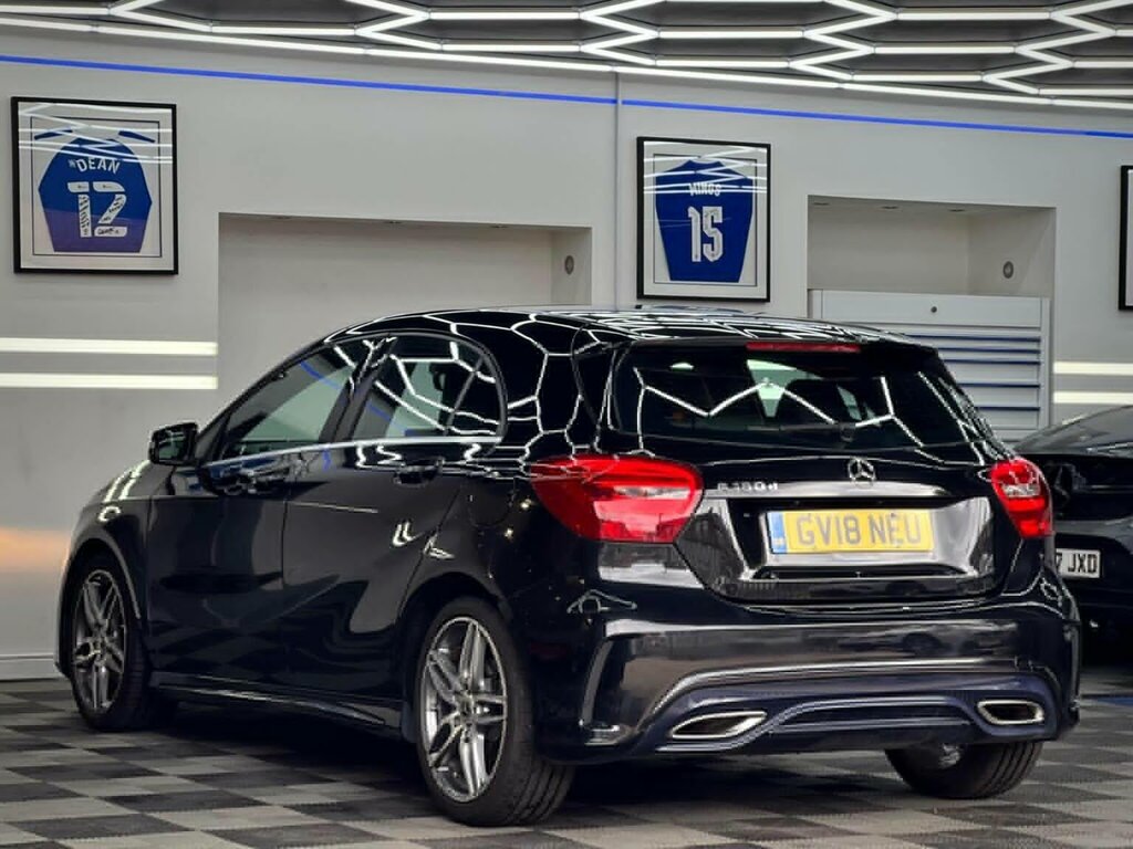 Mercedes-Benz A Class Hatchback 1.5 A180d Amg Line 7G-dct Euro 6 Ss 5 GV18NEU Black #4