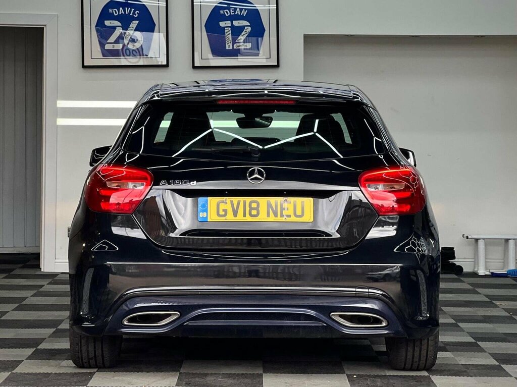 Mercedes-Benz A Class Hatchback 1.5 A180d Amg Line 7G-dct Euro 6 Ss 5 GV18NEU Black #6