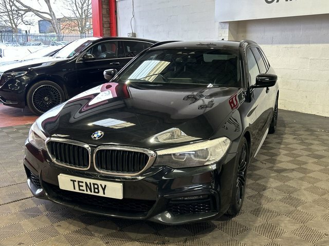 BMW 5 Series 520D Xdrive M Sport Touring YC19VAE Black #3