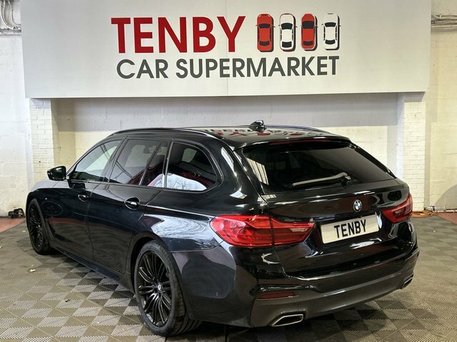 BMW 5 Series 520D Xdrive M Sport Touring YC19VAE Black #5