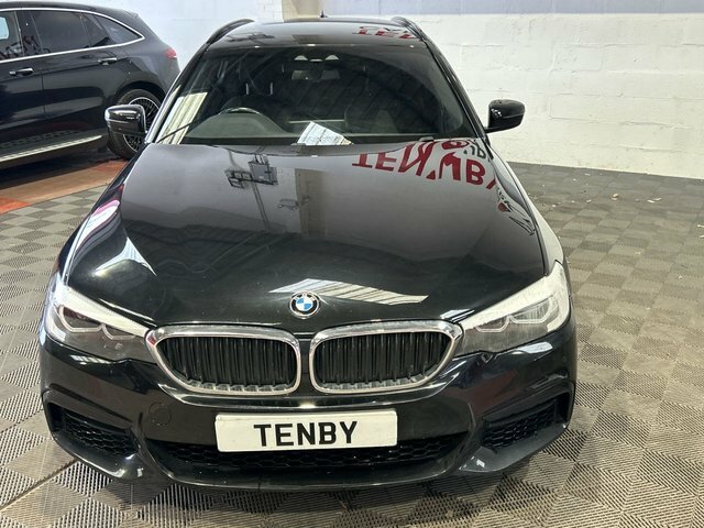 BMW 5 Series 520D Xdrive M Sport Touring YC19VAE Black #2