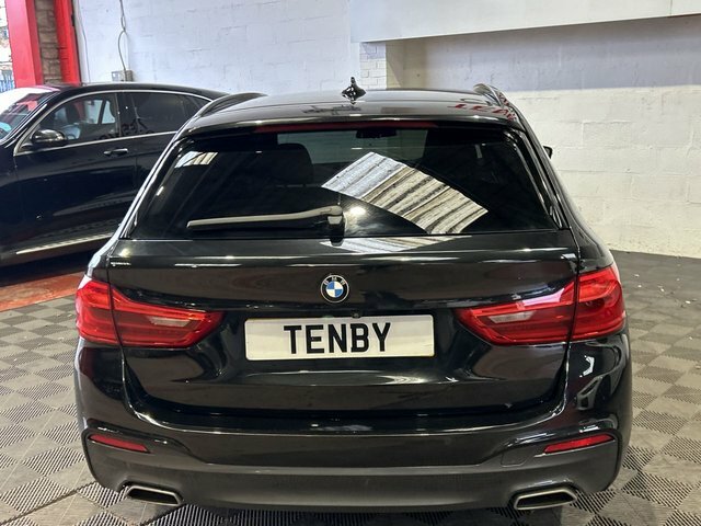BMW 5 Series 520D Xdrive M Sport Touring YC19VAE Black #6