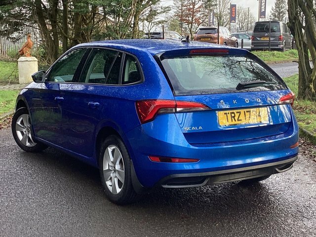 Skoda Scala 1.0 Tsi Se Hatchback Euro 6 S S TRZ1734 Blue #4