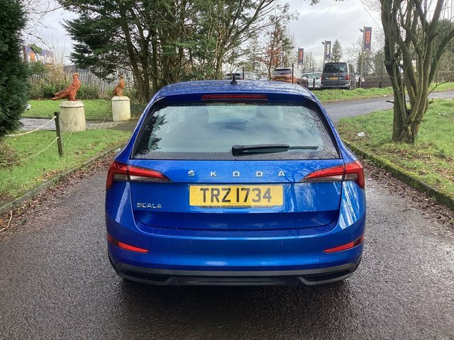 Skoda Scala 1.0 Tsi Se Hatchback Euro 6 S S TRZ1734 Blue #6