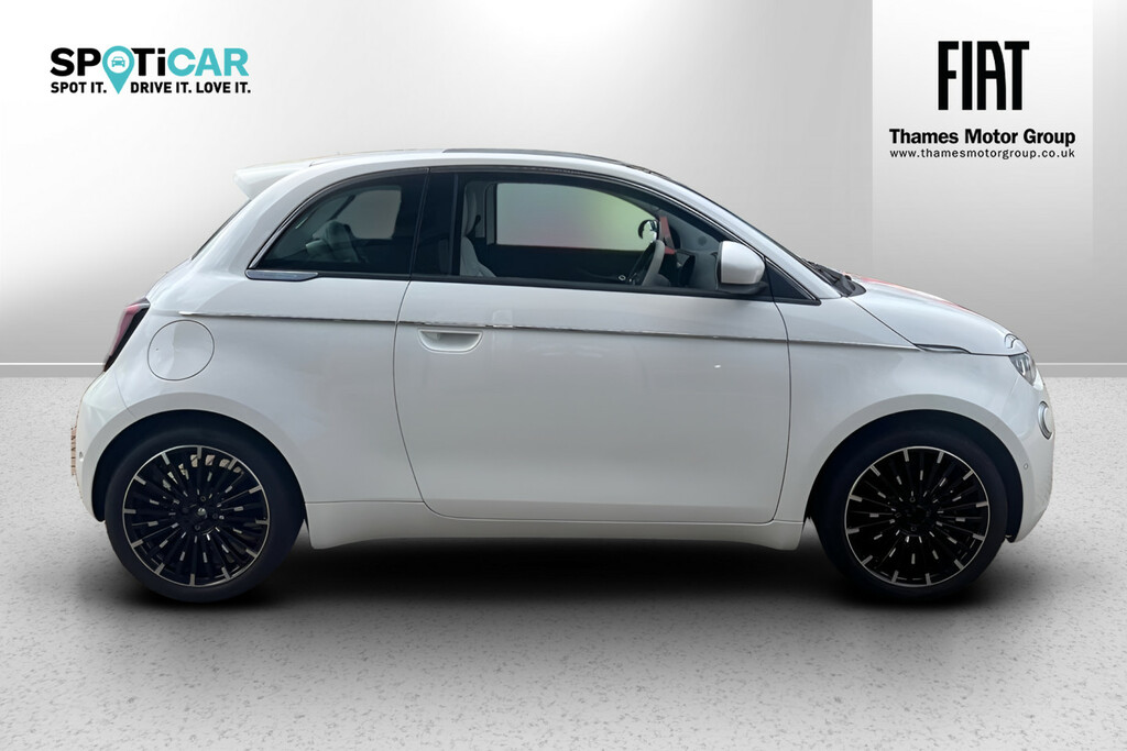 Fiat 500E 42Kwh La Prima Convertible 118 RE75NLX White #5