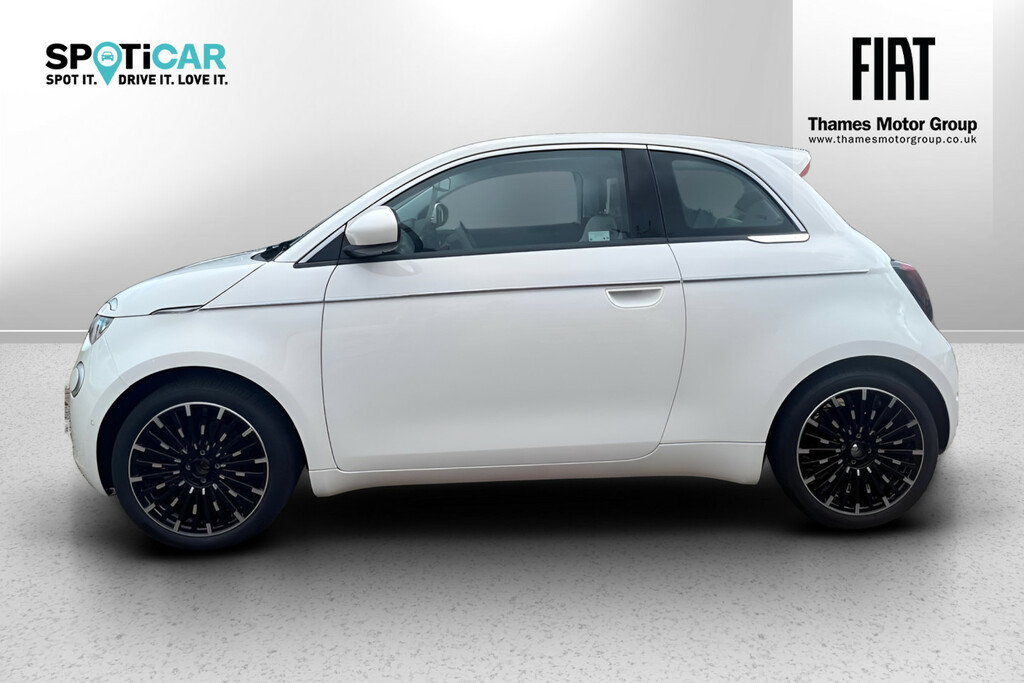 Fiat 500E 42Kwh La Prima Convertible 118 RE75NLX White #6