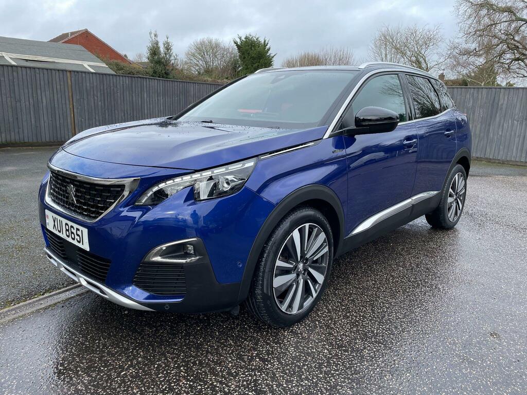 Peugeot 3008 1.2 Puretech Gt Line Premium Eat Euro 6 Ss XUI8651 Blue #3