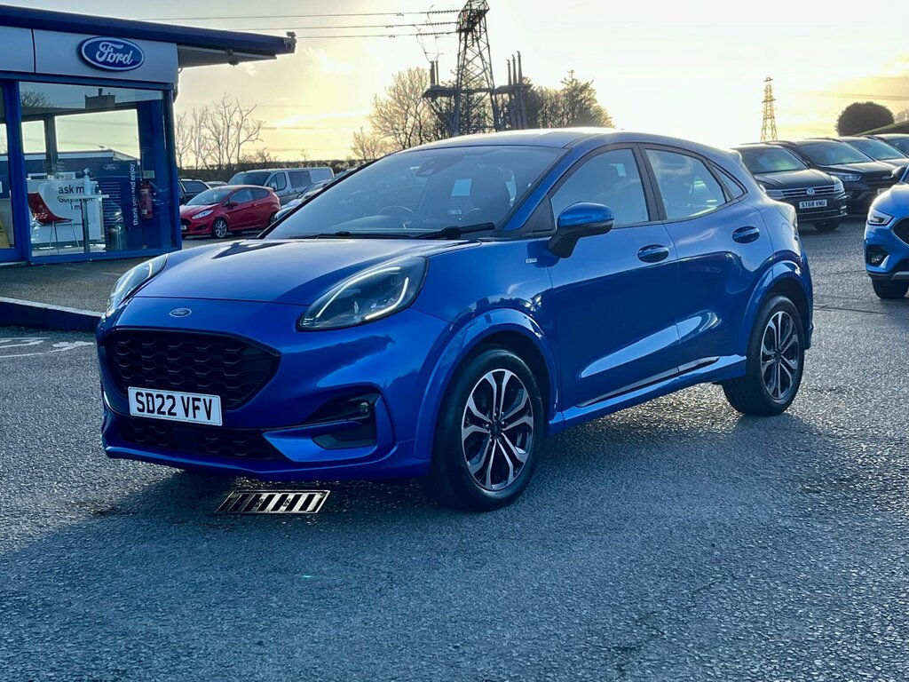 Ford Puma 1.0 Ecoboost Hybrid Mhev St-line Dct SD22VFV Blue #3