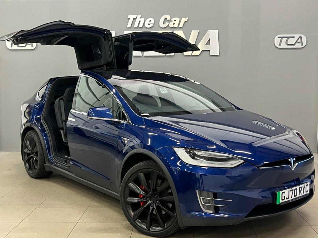 Tesla Model X Model X Ludicrous Performance Awd Blue