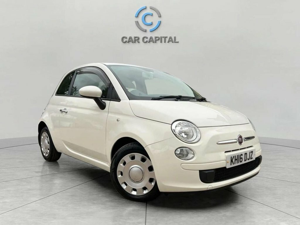 Fiat 500 Hatchback White #3