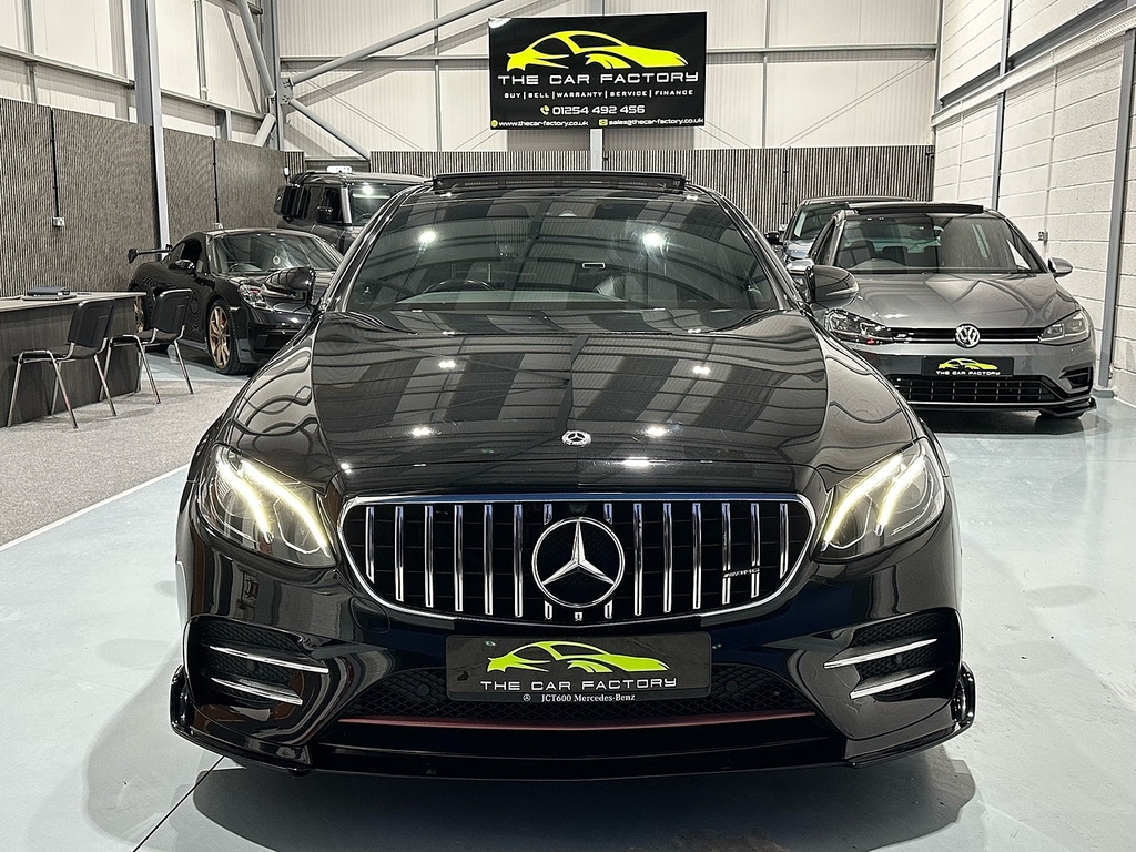 Mercedes-Benz E Class E200d Amg Line Saloon 2.0 YE68UHR Black #5