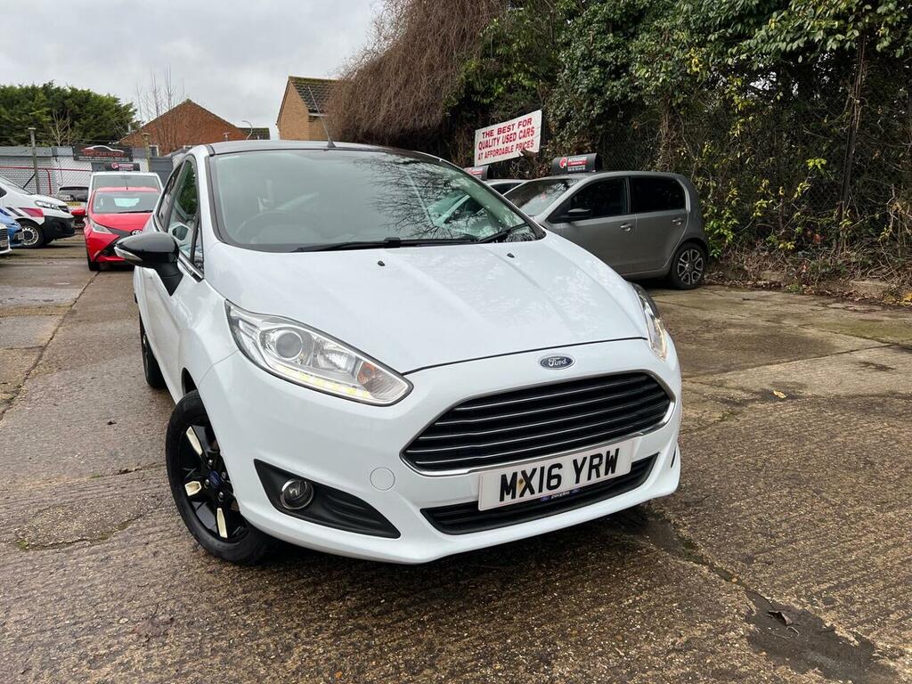 Ford Fiesta 1.0T Ecoboost Zetec White Edition Euro 6 Ss MX16YRW Blue #3
