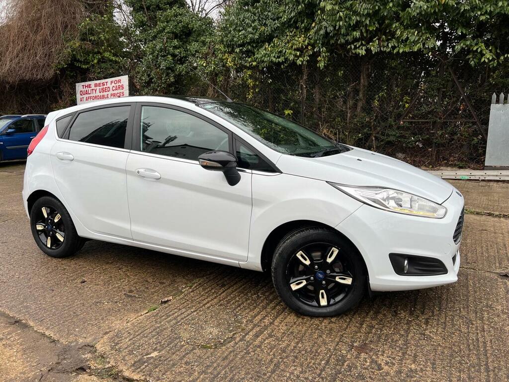 Ford Fiesta 1.0T Ecoboost Zetec White Edition Euro 6 Ss MX16YRW Blue #4