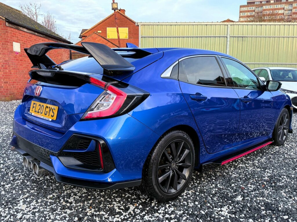 Honda Civic 1.0 Vtec Turbo Sr Cvt Euro 6 Ss FL20GYS Blue #4