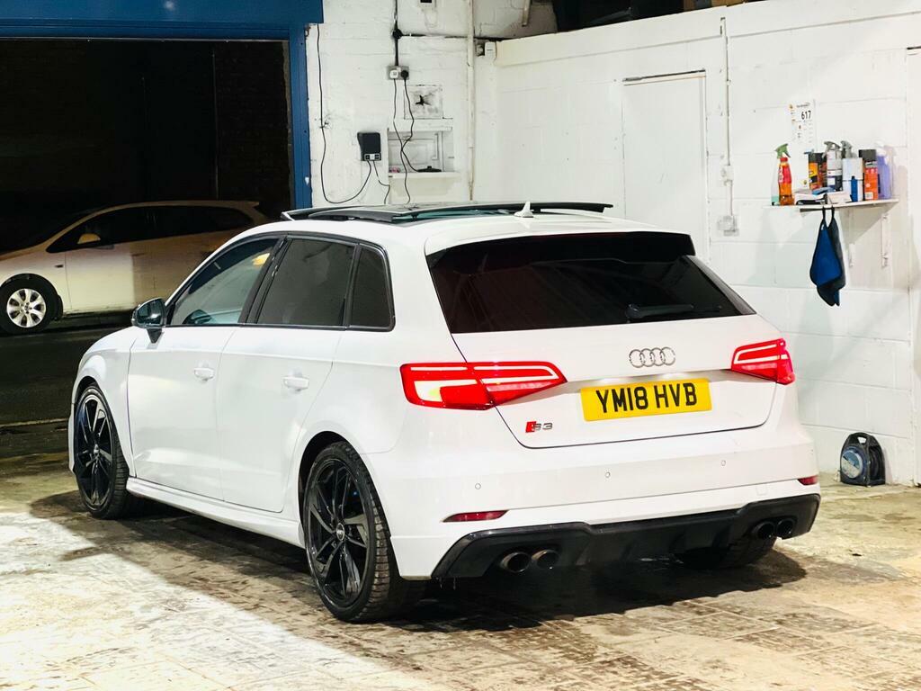 Audi S3 2.0 Tfsi Black Edition Sportback S Tronic Quattro YM18HVB White #6