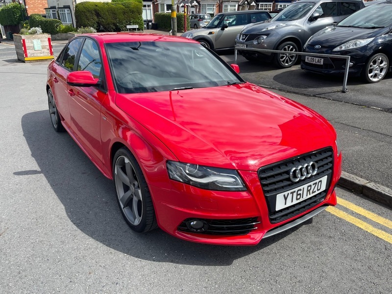 Audi A4 Tdi S Line Black YT61RZO Red #2