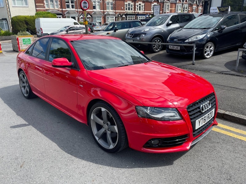 Audi A4 Tdi S Line Black YT61RZO Red #3
