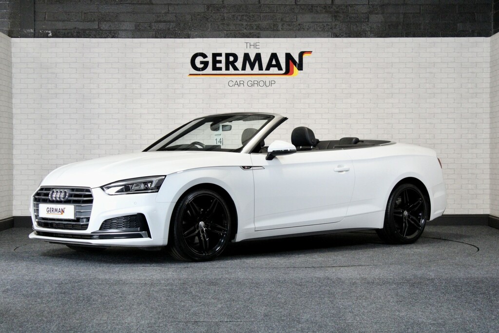 Audi A5 Convertible 2.0 Tfsi 40 S Line DW19YVF White #5
