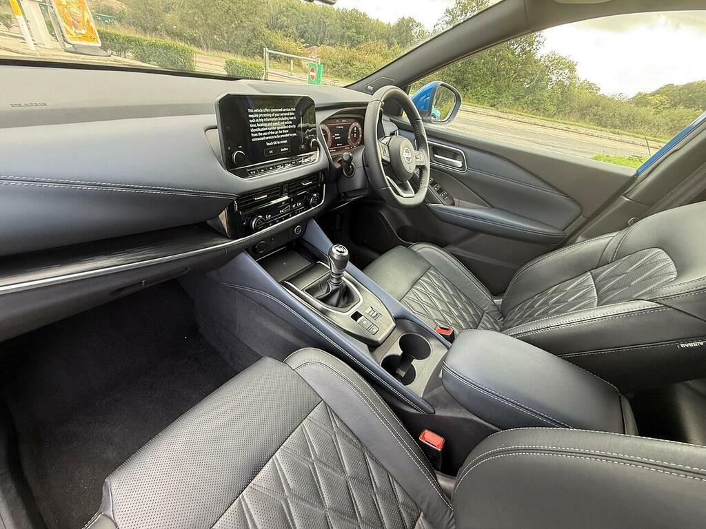 Nissan Qashqai 1.3 Dig-t Mhev Tekna Suv Hybrid WD71FJK Blue #4